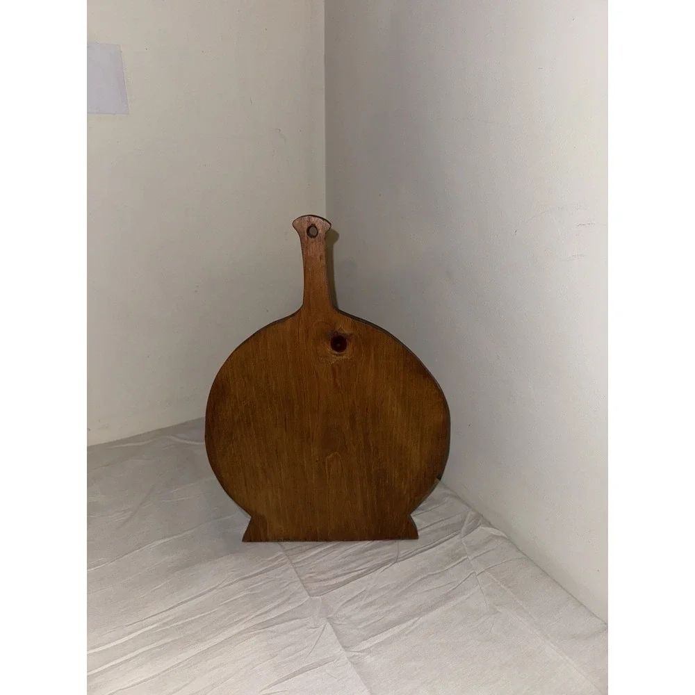 Vintage Wooden Paper Plate Holder Farmhouse Country Cottage Grandmacore Hearts